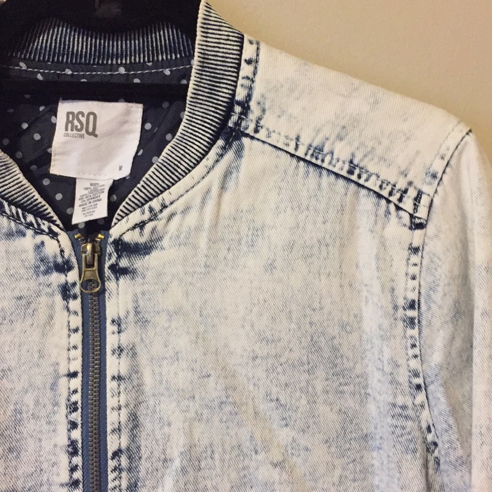 denim bomber jacket